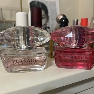 Versace Bright Crystal Set - Clear & Pink Bottles